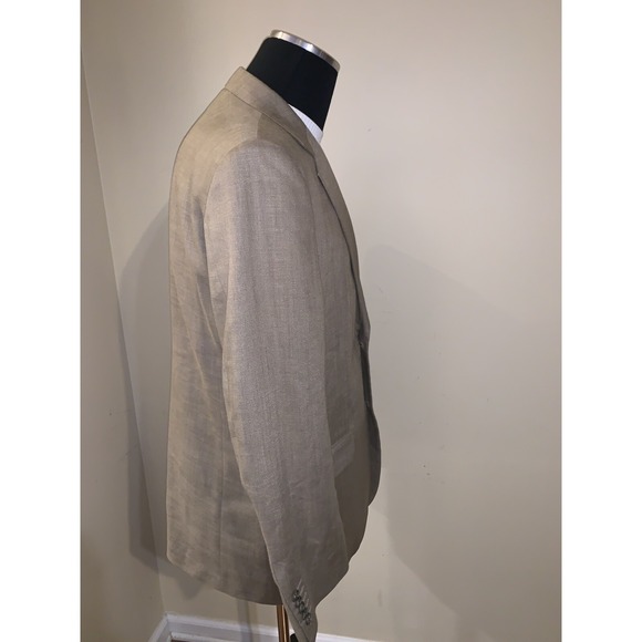 Marks & Spencer Men's Wheat Color Two Button Blazer Jacket 42 M - Picture 7 of 11